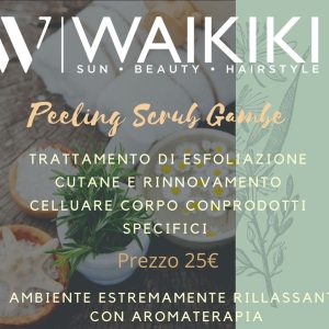 Trattamento corpo peeling scrub gambe