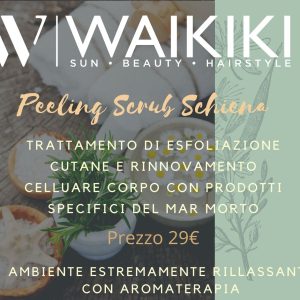 Trattamento corpo peeling scrub schiena